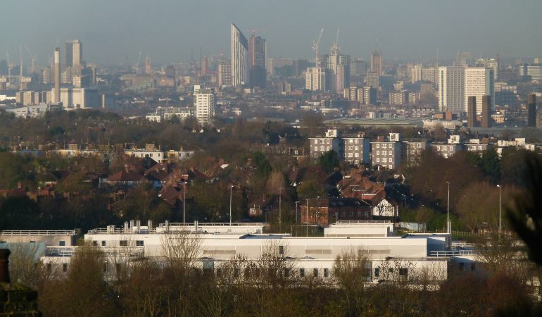 View of South London from Shooters Hill