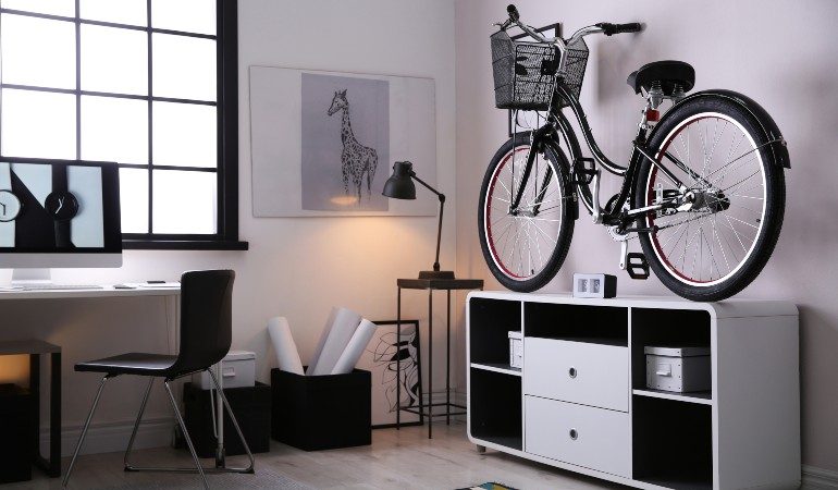How to store a bike in a small flat