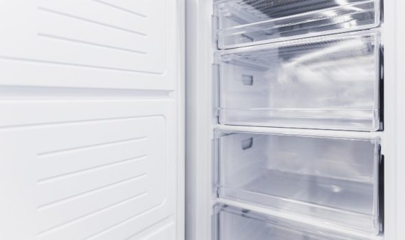 Clean freezer ready for storage