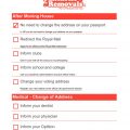 change of address checklist for moving house