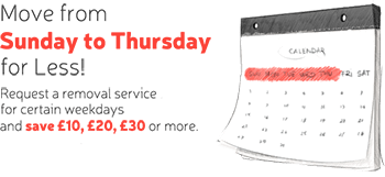 Move from Sunday to Thursday Move from Sunday to Thursday