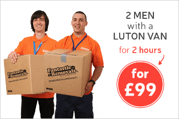 2 Men with a Luton Van for 2 Hours for Only £99 2 Men with a Luton Van for 2 Hours for Only £99