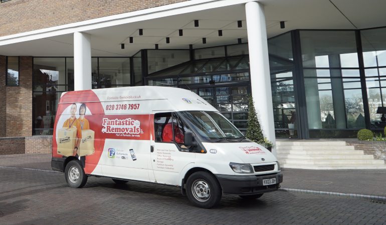 Man and van vehicle ready for a house move